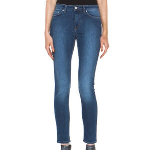 ACNE Studios Skin 5 Used Blue Signature Cropped Leg Stretch Skinny Jean